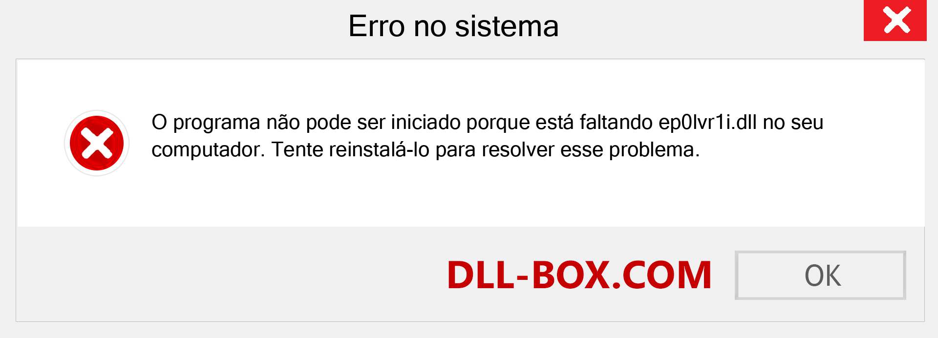 Arquivo ep0lvr1i.dll ausente ?. Download para Windows 7, 8, 10 - Correção de erro ausente ep0lvr1i dll no Windows, fotos, imagens